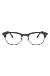 Ray Ban 49mm Optical Glasses In Matte Black