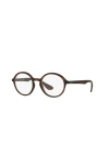 Ray Ban Ray-ban 49mm Round Optical Glasses In Brown