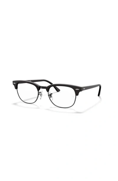 Ray Ban Ray-ban 49mm Square Optical Glasses In Burgundy
