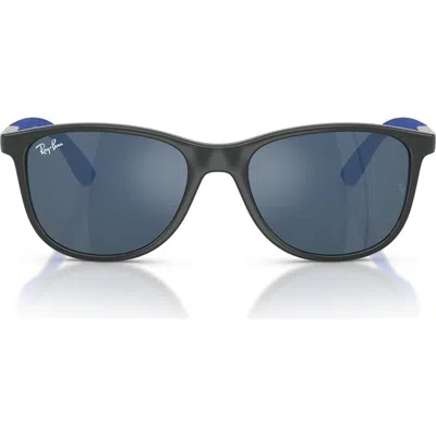 Ray Ban Ray-ban 49mm Square Sunglasses In Rubber Blue
