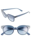 Ray Ban Ray-ban 50mm Cat Eye Sunglasses In Blue/azure Gradient Blue