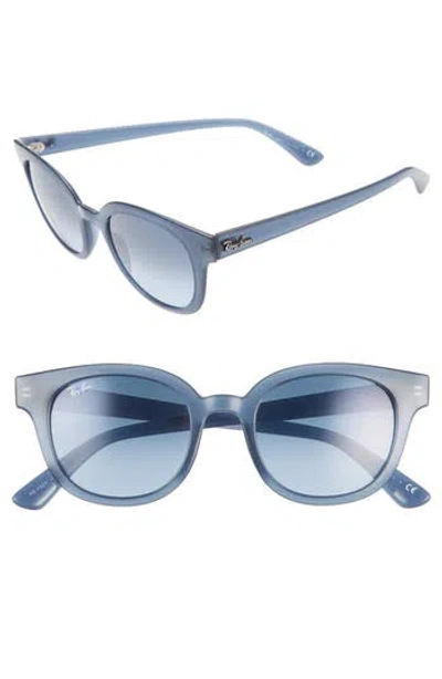 Ray Ban Ray-ban 50mm Cat Eye Sunglasses In Blue/azure Gradient Blue