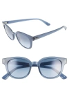 Ray Ban Ray-ban 50mm Cat Eye Sunglasses In Blue/azure Gradient Blue