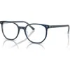 Ray Ban Ray-ban 50mm Irregular Optical Glasses In Blue