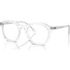 Ray Ban Ray-ban 50mm Irregular Optical Glasses In Metallic