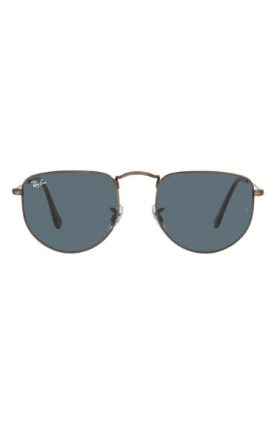 Ray Ban Ray-ban 50mm Irregular Sunglasses In Antique Copper/blue