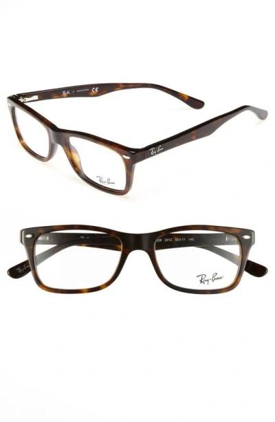 Ray Ban 50mm Optical Glasses In Dark Tortoise