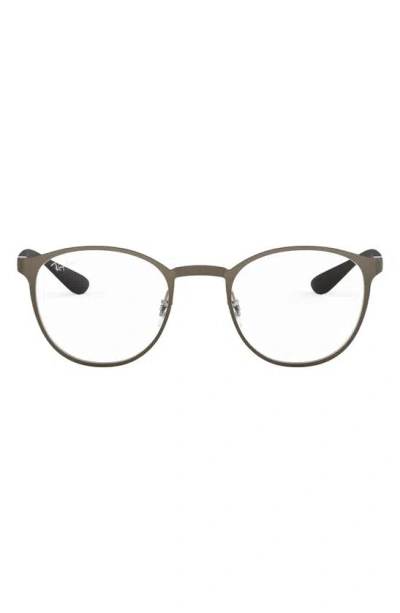 Ray Ban 50mm Optical Glasses In Matte Gunmetal