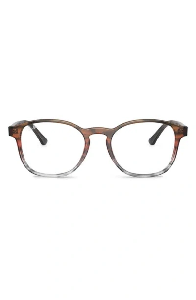 Ray Ban 50mm Phantos Optical Glasses In Brown Gradient