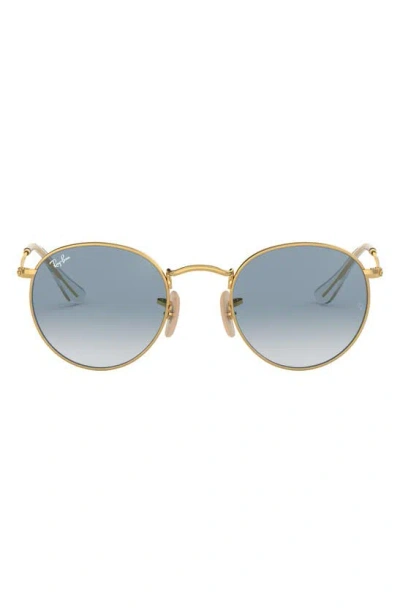 Ray Ban 50mm Small Gradient Round Sunglasses In Gold