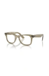 Ray Ban Ray-ban 50mm Square Optical Glasses In Brown