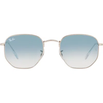Ray Ban Ray-ban 51mm Geometric Sunglasses In Gray