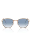 Ray Ban 51mm Gradient Aviator Sunglasses In Blue Gradient
