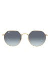 Ray Ban Ray-ban 51mm Gradient Geometric Sunglasses In Arista Blue