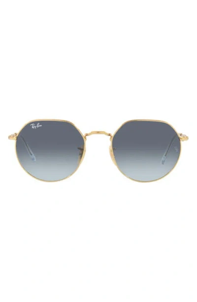 Ray Ban Ray-ban 51mm Gradient Geometric Sunglasses In Arista Blue