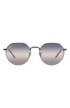 Ray Ban Ray-ban 51mm Gradient Geometric Sunglasses In Black/pink Gradient Blue