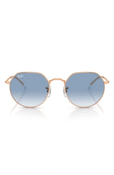 Ray Ban Ray-ban 51mm Gradient Geometric Sunglasses In Blue Gradient