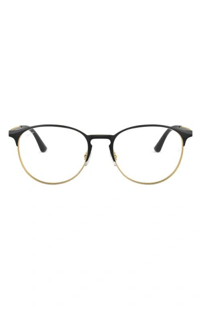 Ray Ban Ray-ban 51mm Optical Glasses In Gold/black