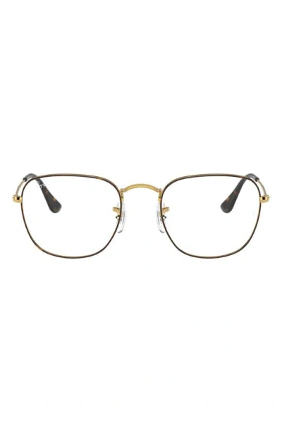 Ray Ban 51mm Optical Glasses In Gold