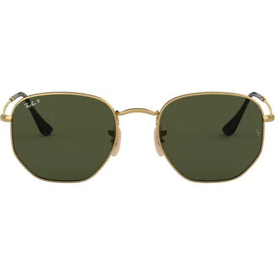RAY BAN RAY-BAN 51MM POLARIZED GEOMETRIC SUNGLASSES