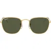 Ray Ban Ray-ban 51mm Polarized Rectangular Sunglasses In Green