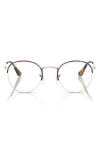 RAY BAN RAY-BAN 51MM ROUND OPTICAL GLASSES