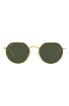 Ray Ban Ray-ban Jack 55mm Irregular Sunglasses In Green
