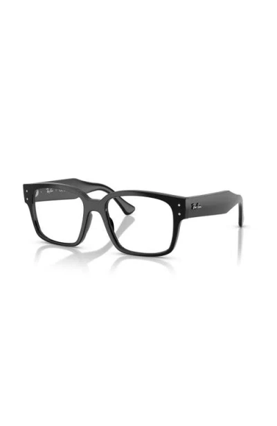 Ray Ban Ray-ban 51mm Square Optical Glasses In Black