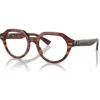 Ray Ban Ray-ban 51mm Square Optical Glasses In Brown