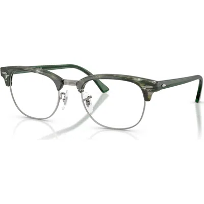 Ray Ban Ray-ban 51mm Square Optical Glasses In Gray