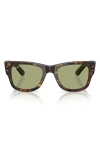 Ray Ban Ray-ban 51mm Square Sunglasses In Green