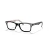 Ray Ban Rb5228 Eyeglasses Black Frame Clear Lenses 53-17 In 5014