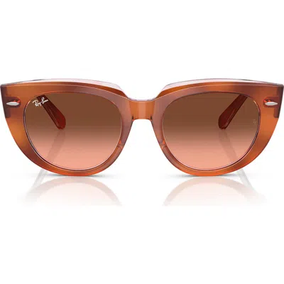 RAY BAN RAY-BAN 52MM GRADIENT SQUARE SUNGLASSES