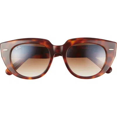 Ray Ban Ray-ban 52mm Gradient Square Sunglasses In Clear