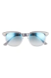 Ray Ban Ray-ban 52mm Gradient Square Sunglasses In Blue