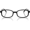 Ray Ban Ray-ban 52mm Irregular Optical Glasses In Black
