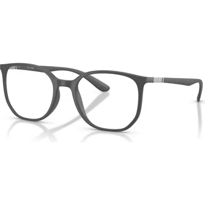 Ray Ban Ray-ban 52mm Irregular Optical Glasses In Gray