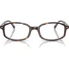 Ray Ban Ray-ban 52mm Irregular Optical Glasses In Havana