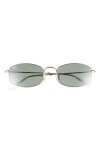 Ray Ban Ray-ban 52mm Irregular Oval Sunglasses In Green