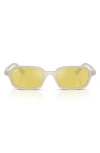 Ray Ban Ray-ban 52mm Mirrored Pillow Sunglasses In White
