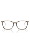 Ray Ban Ray-ban 52mm Pillow Optical Glasses In Transparent Grey