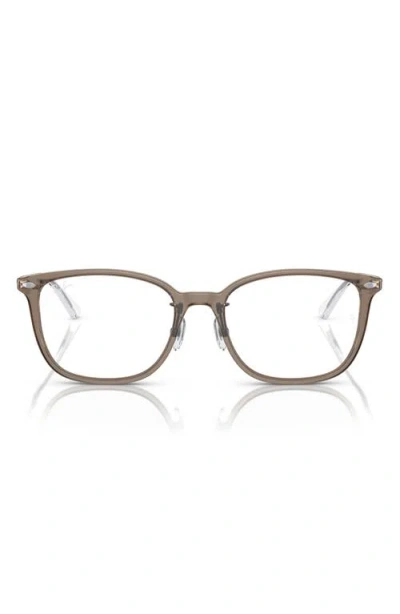 Ray Ban Ray-ban 52mm Pillow Optical Glasses In Transparent Grey
