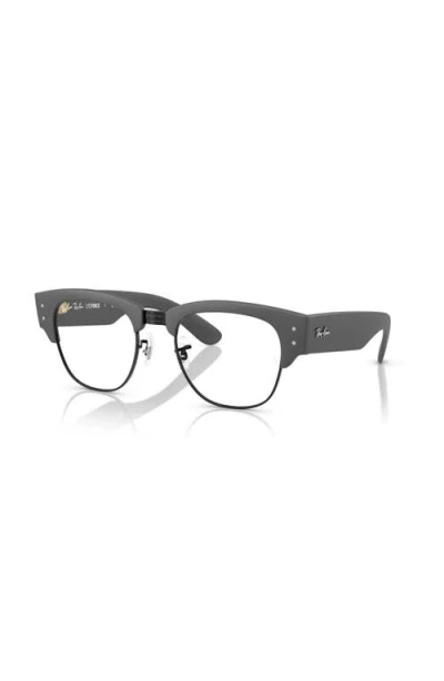 Ray Ban Ray-ban 52mm Square Optical Glasses In Black
