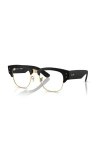 Ray Ban Ray-ban 52mm Square Optical Glasses In Black