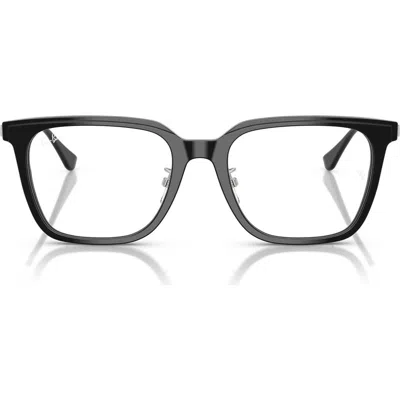 Ray Ban Ray-ban 52mm Square Optical Glasses In Black