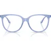 Ray Ban Ray-ban 52mm Square Optical Glasses In Blue