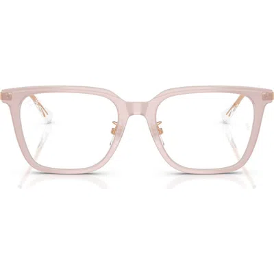 Ray Ban Ray-ban 52mm Square Optical Glasses In Neutral