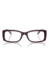 Ray Ban Ray-ban 52mm Square Optical Glasses In Violet
