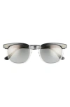 Ray Ban Ray-ban 52mm Square Polarized Sunglasses In Neutral