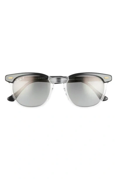 Ray Ban Ray-ban 52mm Square Polarized Sunglasses In Neutral